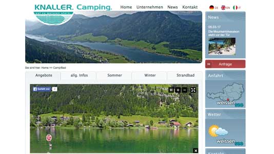 Camping Knaller Weißensee Süd Weißensee