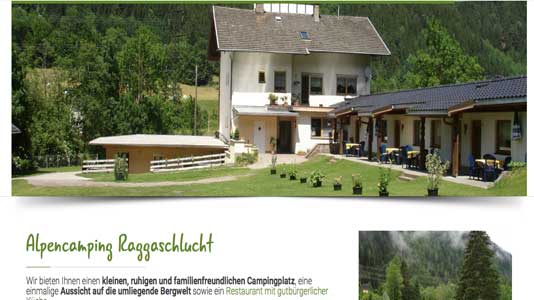 Alpencamping Raggaschlucht Flattach