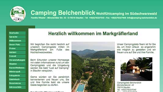 Camping Belchenblick Staufen im Breisgau