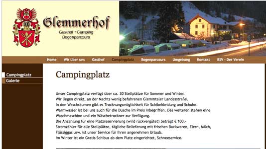 Camping Glemmerhof Viehhofen