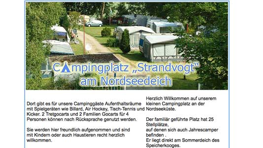 Camping Strandvogt am Nordseeteich Nordermeldorf