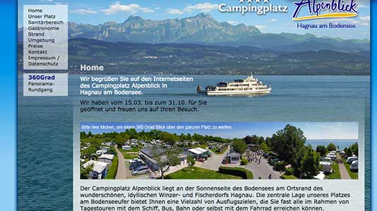 Campingplatz Alpenblick Hagnau am Bodensee
