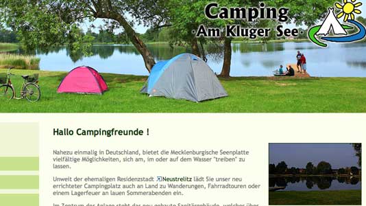 Campingplatz Am Kluger See Neustrelitz