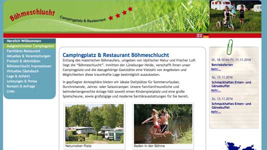 Camping Böhmeschlucht Bad Fallingbostel