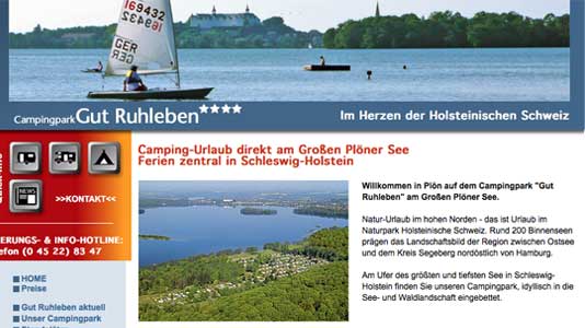 Camping Park Gut Ruhleben / Plöner See Plön / Bösdorf