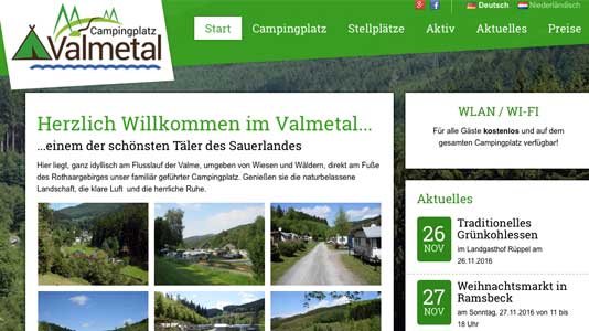 Campingplatz Valmetal Bestwig - Ramsbeck