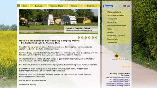 Flaeming Camping Oehna Niedergörsdorf OT Oehna