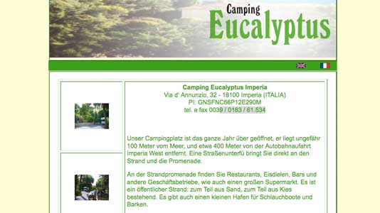 Camping Eucalyptus Imperia Imperia