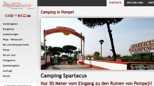 Camping Spartacus Pompei