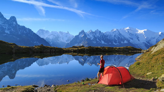 Zelt, Wohnwagen oder -mobil - die richtige Wahl für die Alpen