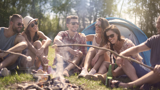 Camping in der Gruppe - so gelingt es